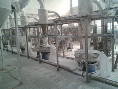Sieving flour in flour mills