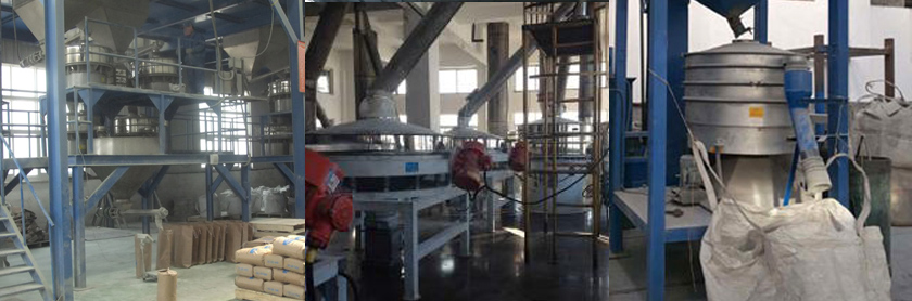 Application of ultrasonic sieving machine