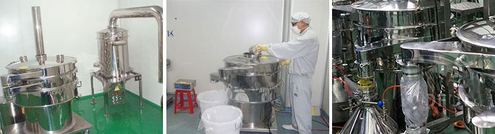 Application of flour vibrating sieve