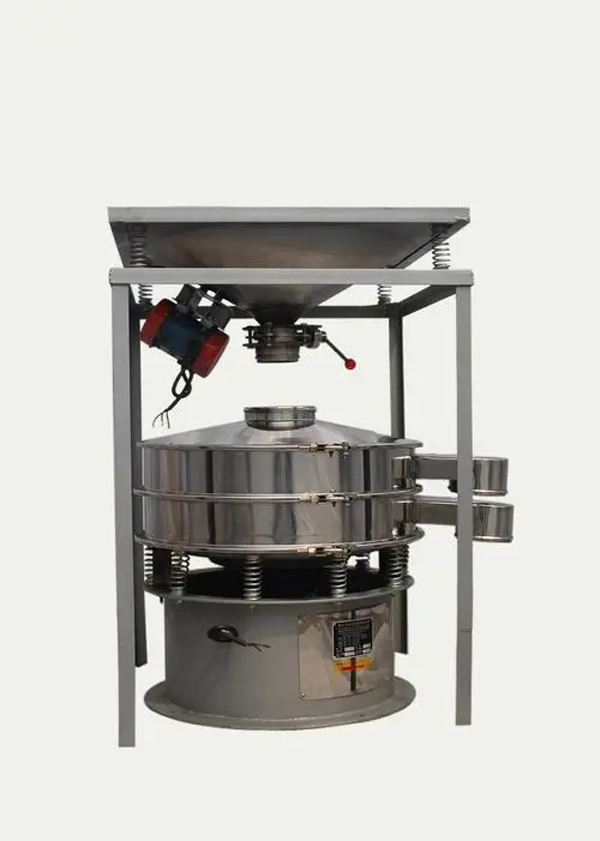 Feed hopper stainless steel rotary vibrating screen