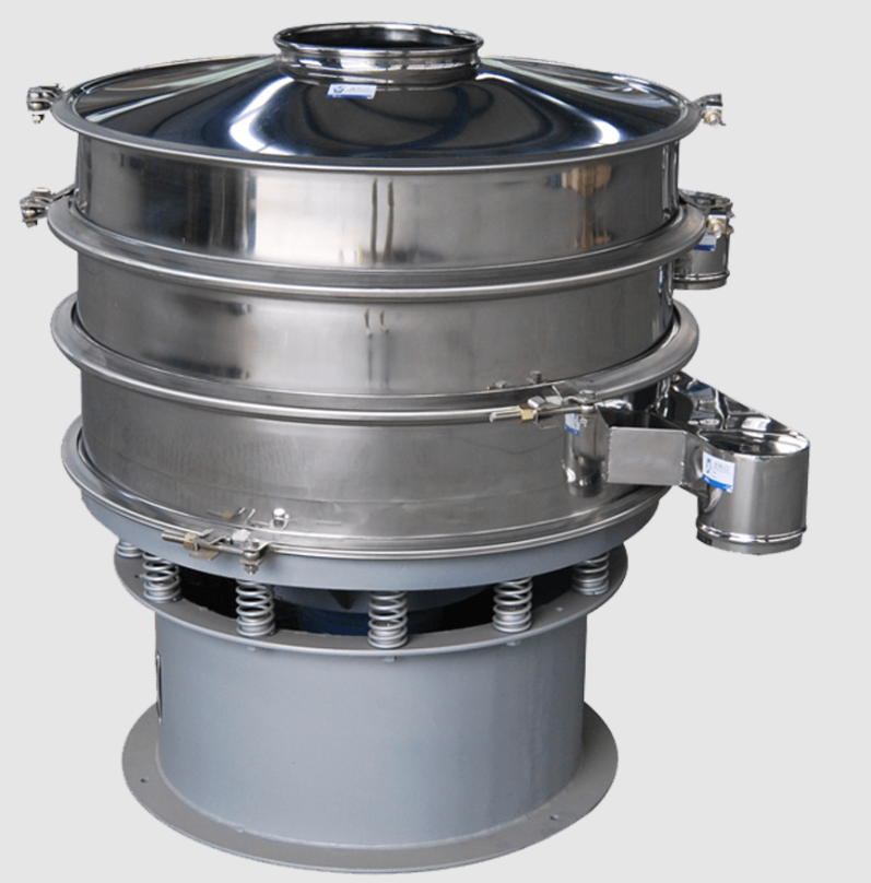 Industrial rotary vibrating screen for sorbitol screening