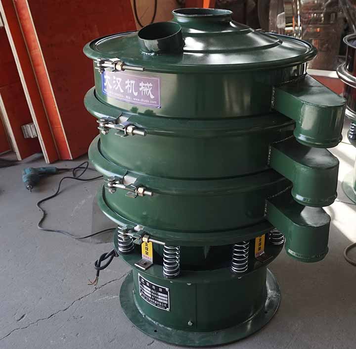 Charcoal Sieving Carbon Steel Round Vibrating Screen