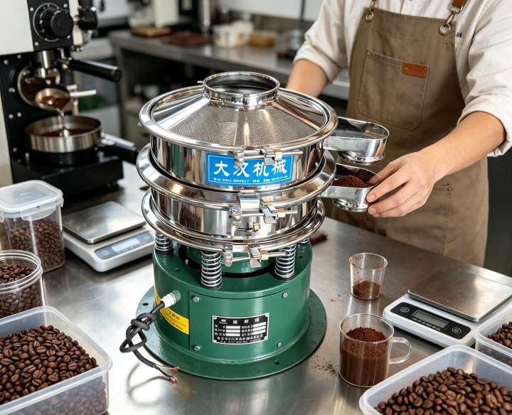 Industrial Coffee Powder Rotary Vibrating Screen