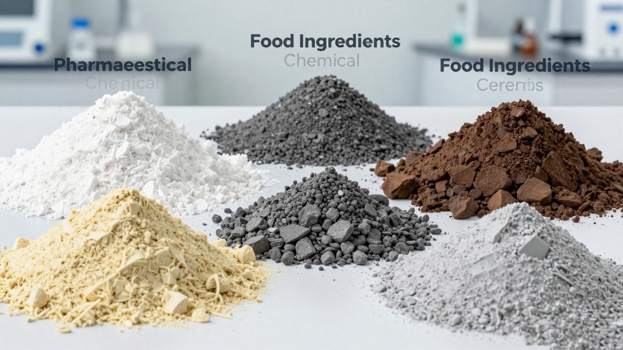Particle size analysis applications for pharmaceutical chemical food mineral and ceramic powders