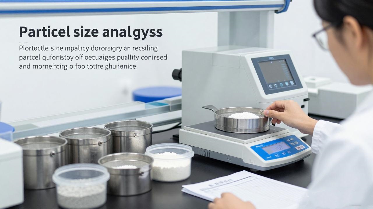 Laboratory particle size analysis and sieve testing