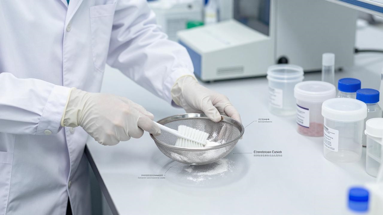 cleaning stainless steel laboratory test sieve mesh