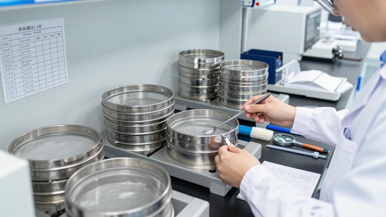 laboratory test sieve maintenance and storage