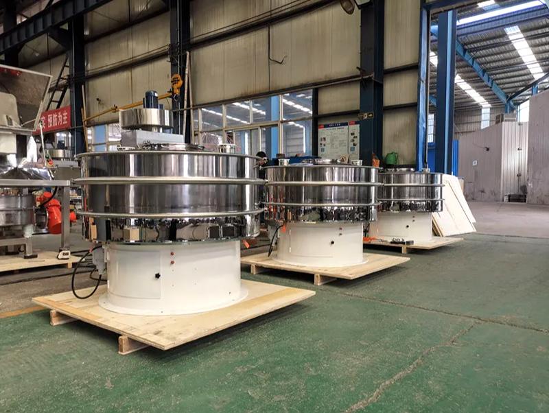 industrial vibro sifter machine size and actual capacity