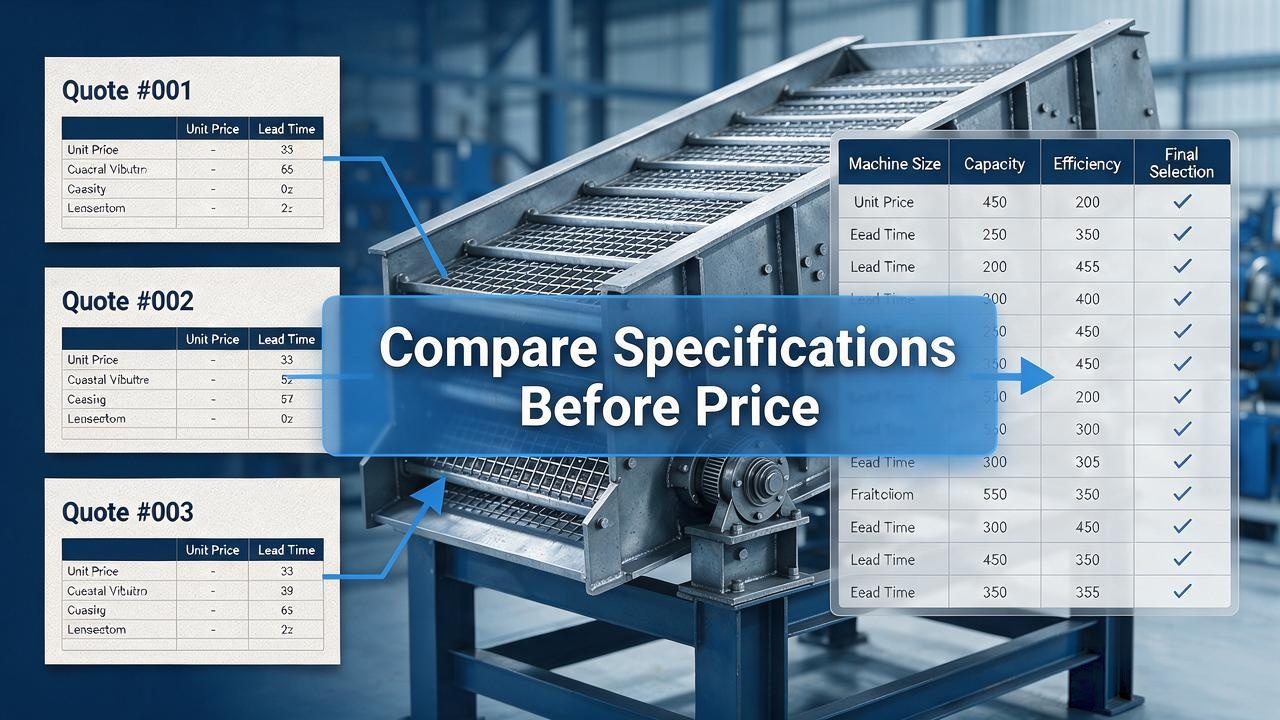 industrial vibro sifter supplier quotation comparison