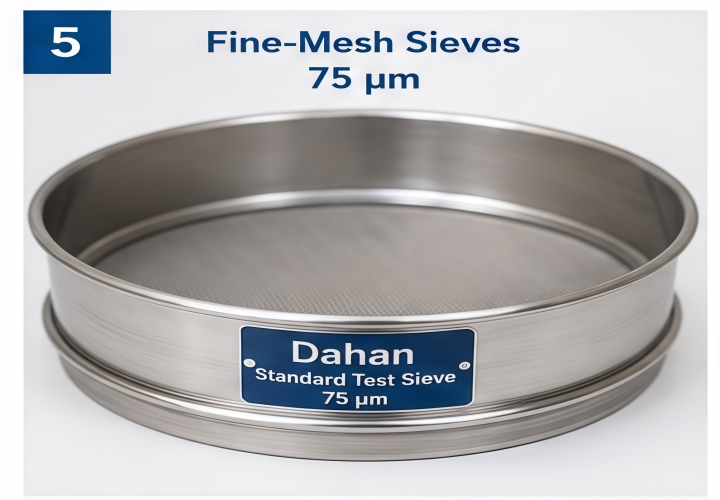 75 micron fine mesh test sieve for wet screening