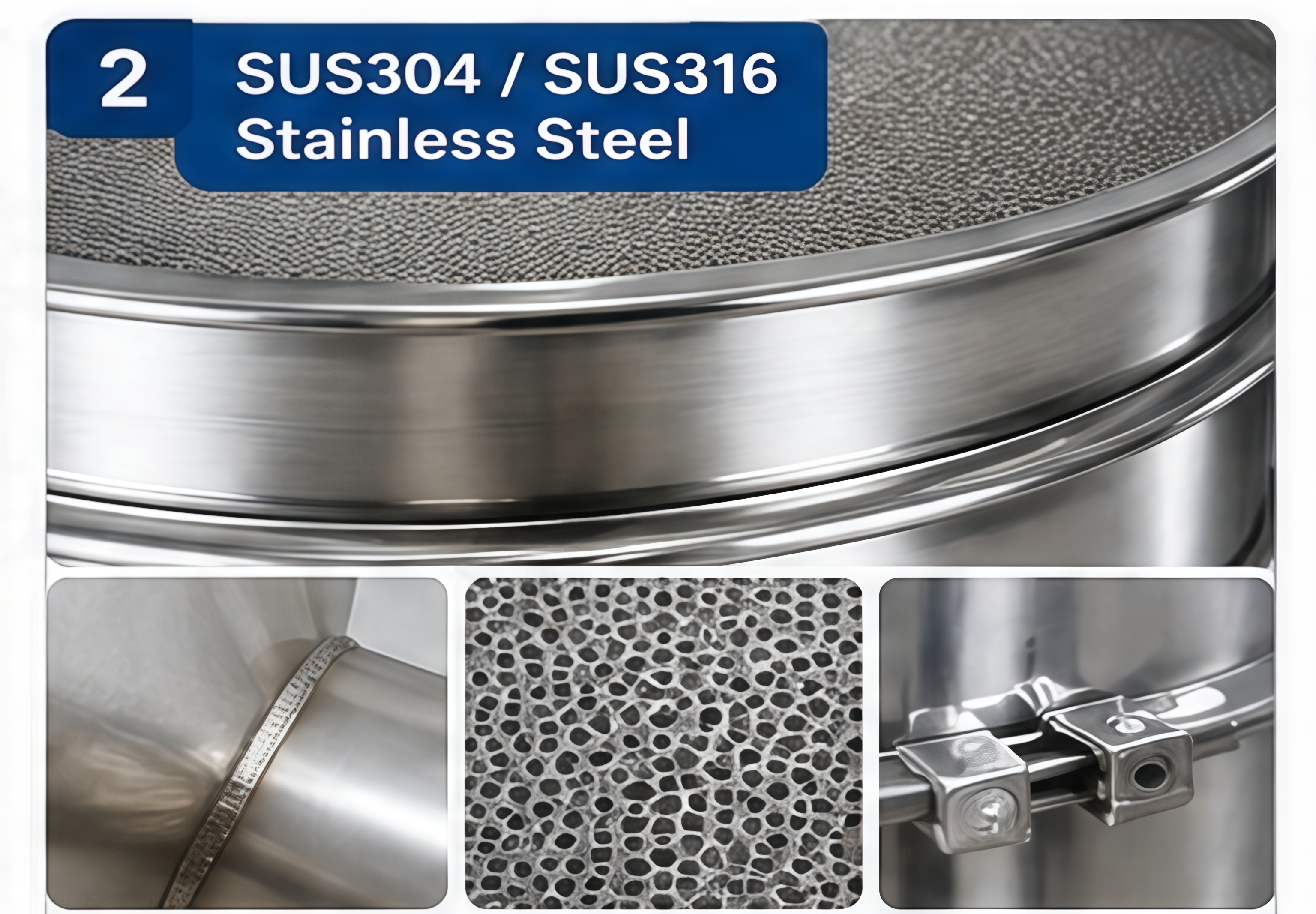SUS304 SUS316 stainless steel powder sifting machine