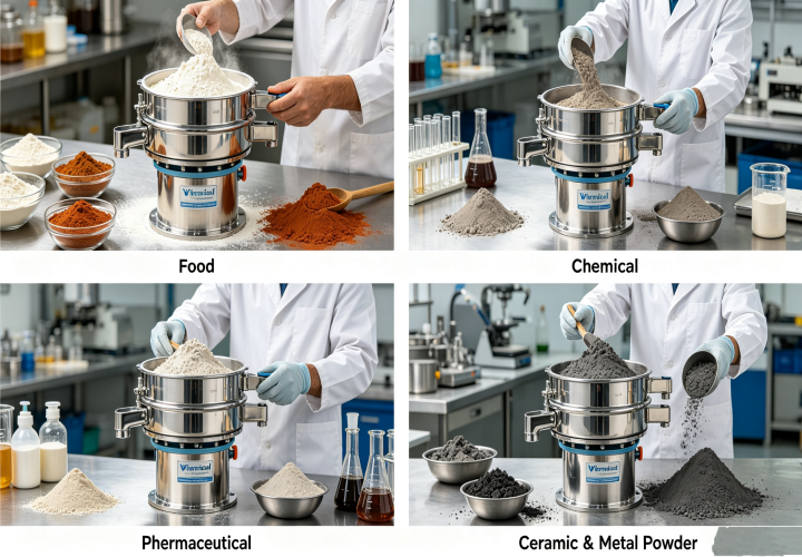 Industrial applications of vibro sifter for different fine powders
